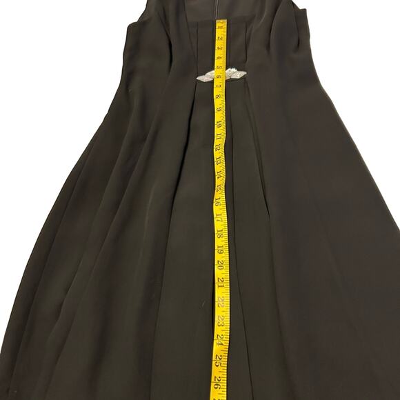 Ann Taylor Loft  Black Cocktail Dress with Crystal Embellishments - Size 2 - Picture 10 of 11